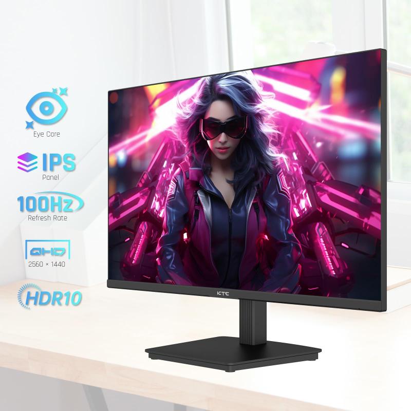 ktc H24T27 WQHD 100Hz 24インチモニター Monitor KTC H24T27 QHD de 24 polegadas 2560x1440 100 Hz IPS